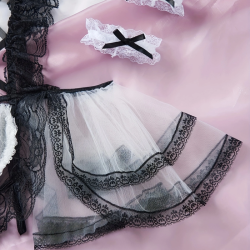 Sexy Lingerie Sets for Women, Black Three-piece Set With Bracelet and Hairpin.
